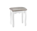 Artiss Dressing Table Stool Velvet Grey