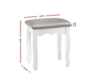 Artiss Dressing Table Stool Velvet Grey