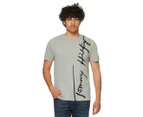 Tommy Hilfiger Men's TH Cool Signature Tee / T-Shirt / Tshirt - Grey Heather