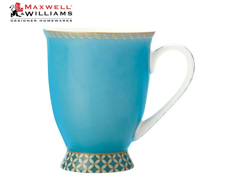 Maxwell & Williams 300mL Teas & C's Classic Footed Mug - Aqua