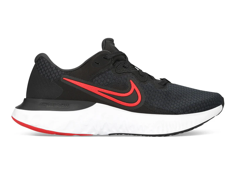 Nike Men's Renew Run 2 Running Shoes - Black/University Red