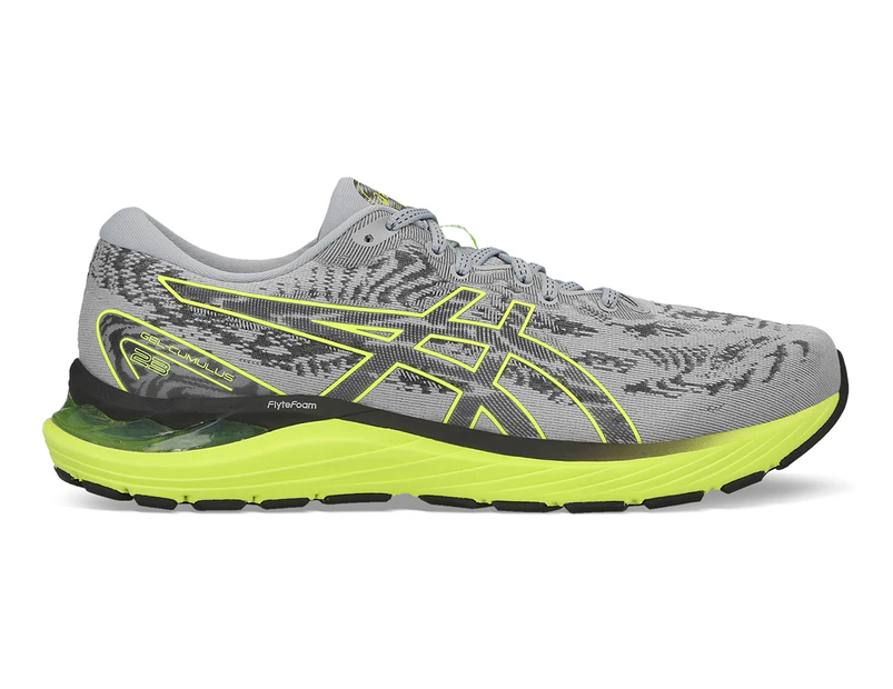 ASICS Men's Gel-Cumulus 23 Running Shoes - Sheet Rock/Hazard Green