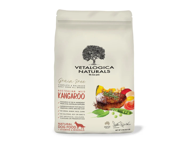 Vetalogica Naturals Grain Free Kangaroo Adult Dog Food