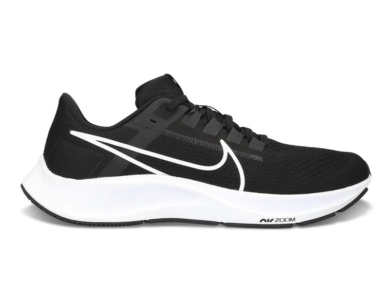 Nike Men's Air Zoom Pegasus 38 Running Shoes - Black/White/Anthracite/Volt
