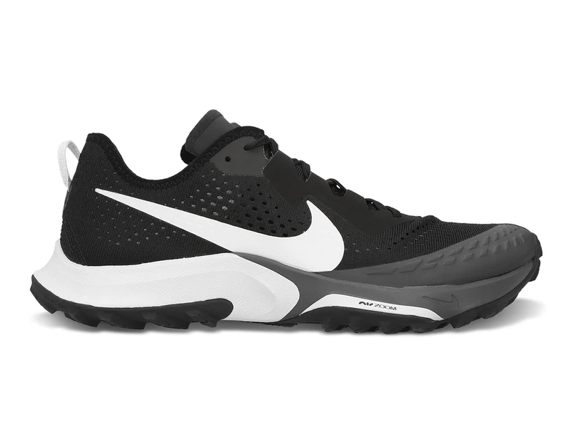 Nike Men's Air Zoom Terra Kiger 7 Trail Running Shoes - Black/Pure Platinum/Anthracite