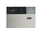 Linea Home King Bed Size Home Fitted/Flat Sheet Set 1500TC Cotton Rich Dove Grey