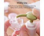 50PCS Mini Sample Bottle Clear Plastic Cosmetic Makeup Jar Pot Tools
