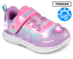 Skechers Toddler Girls' Comfy Flex 2.0 Sneakers - Lavender/Pink