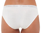 Calvin Klein Women's Motive Cotton Bikini Briefs 3-Pack - Black/White/Grey Heather