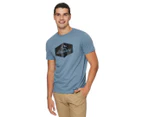 Jeep Men's Adventure Tee / T-Shirt / Tshirt - Dust Blue