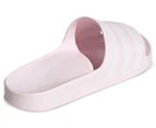 Adidas Women's Adilette Aqua Slides - Pink/White