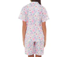 Schrank Women's Jade Cotton Woven Short Pyjama Set / PJ Set / Sleep Set - Pink
