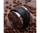 53mm Coffee Distributor & Tamper,Dual Head Coffee Leveler Fits for 54mm Breville Portafilter, Adjustable Depth- Professional Espresso Hand Tampers