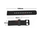 20mm Soft Smart Watch Silicone Rubber Band Strap for Samsung Gear S2 Classic R732,Moto 360 2nd Gen 42mm case,Pebble Time Round
