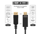 Displayport Display Port DP to HDMI Cable Male to Male Video Adapter Converter 4K Ultra HD