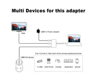 3in1 Type C USB 3.1 to USB-C/VGA/USB 3.0 Multiport Charging Adapter Cable Converter Hub For Apple Macbook