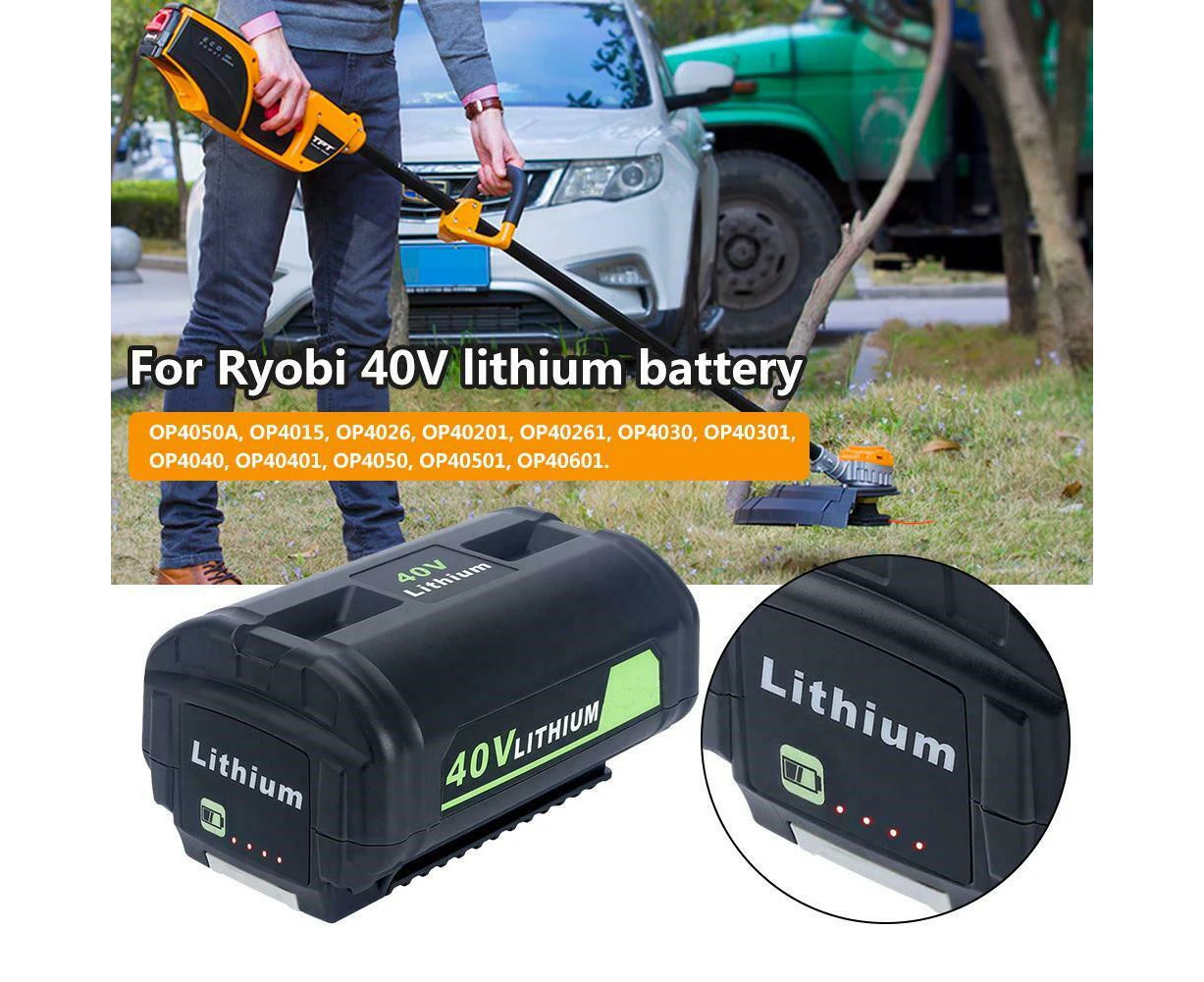 40V 36V Replacement Battery for Ryobi Cordless Power Tools OP4050A OP4040A BPL3626 BPL3626D BPL3640 BPL3640D BPL3626 OP401