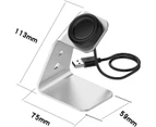 Silver Wireless Charger Dock Stand For Samsung Galaxy Watch 46mm 42mm SM-R800 SM-R810 SM-R815 EP-YO805