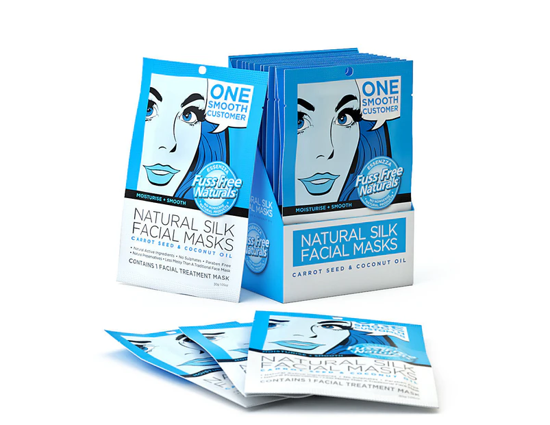 Moisturise + Smooth - 12 Face Mask Sheets