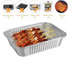 BBQ Aluminum Foil Grease Drip Pans Recyclable Grill Catch Tray Set of 30 Weber