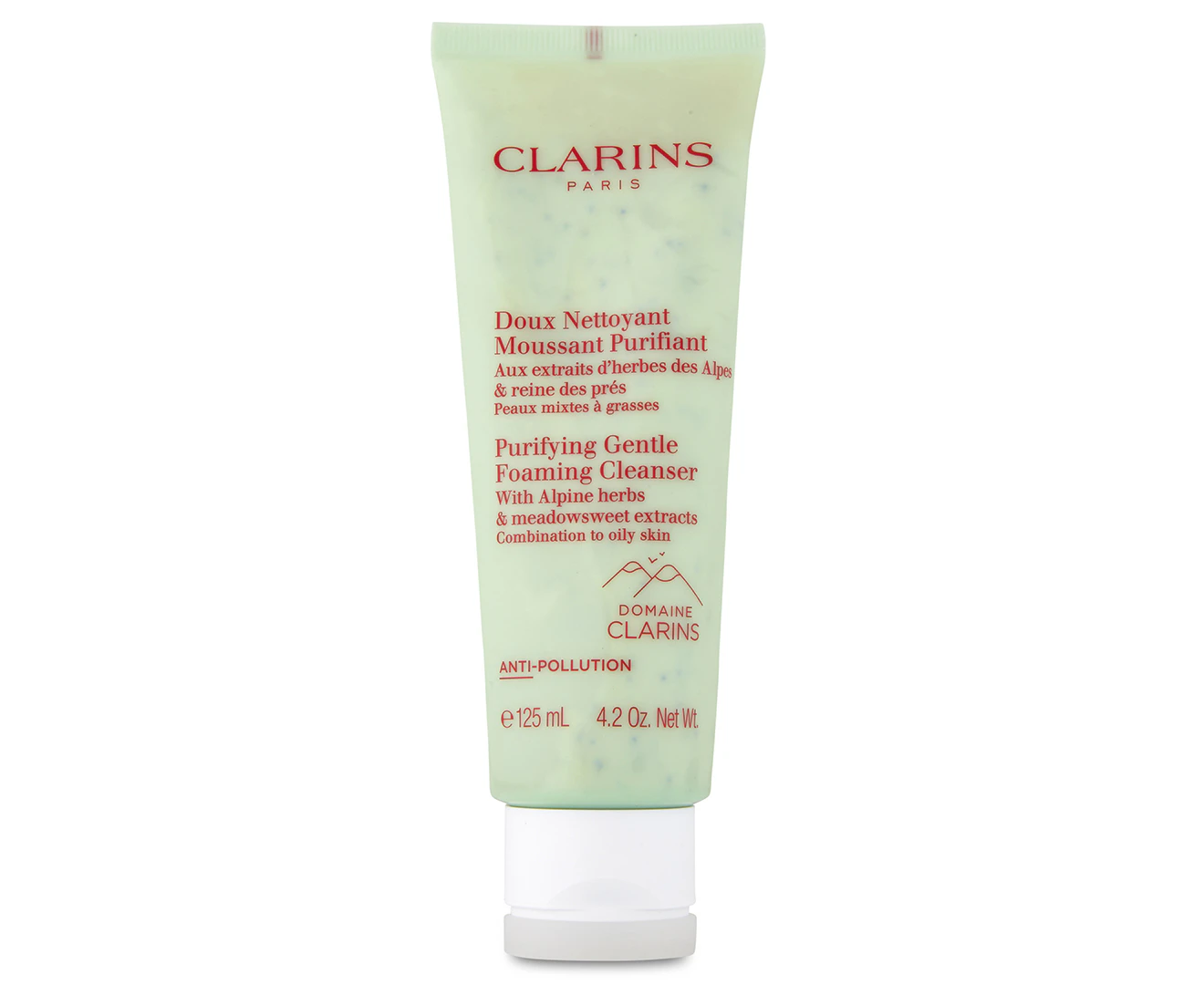 Clarins Purifying Gentle Foaming Cleanser with Alpine Herbs & Meadowsweet Extracts  Combination to Oily Skin 125ml/4.2oz