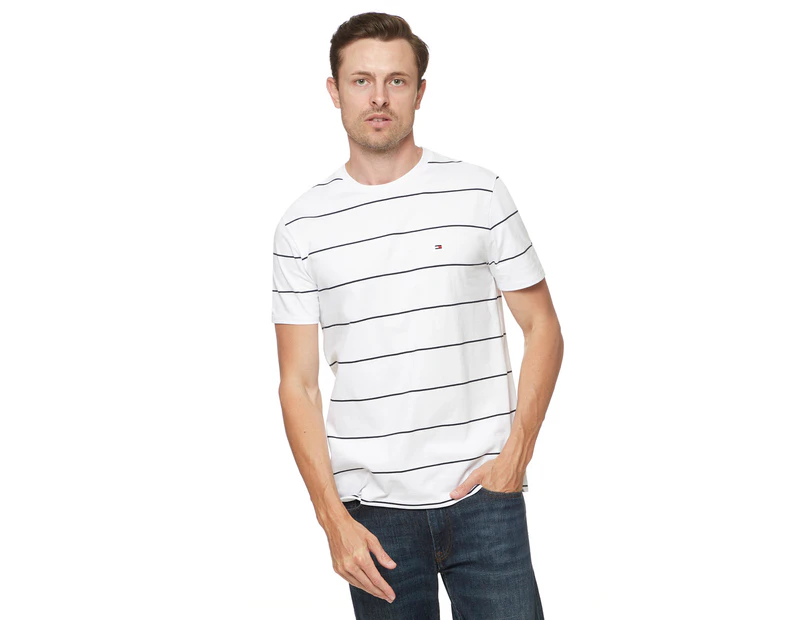 Tommy Hilfiger Men's Daniel Tee / T-Shirt / Tshirt - Bright White