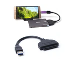 USB 3.0 To SATA Converter Adapter Cable For 2.5" External HDD SSD Hard Drive