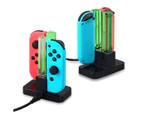 Joy-Con 4-Controller Charging Stand Dock Charger for Nintendo Switch Console
