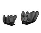 2 USB Rechargeable Battery and Dual Controller Charger Charging Dock Station for Microsoft XBOX ONE