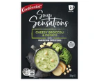 4 x 2pk Continental Soup Sensations Cheesy Brocolli & Potato w/ Parmesan Croutons 56g