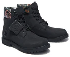 Timberland Women's 6-Inch Heritage Cupsole Boots - Black Nubuck/Floral