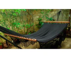 Byron Black Hammock with Spreader Bars