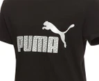 Puma Youth Girls' Essentials Logo Tee / T-Shirt / Tshirt - Puma Black