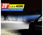 LIGHTFOX 20Inch LED Light Bar Spot Flood Work Driving Light + 23'' Number Plate Frame