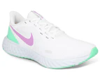 Nike Women's Revolution 5 Running Shoes - White/Violet Shock/Green Glow/Football Grey