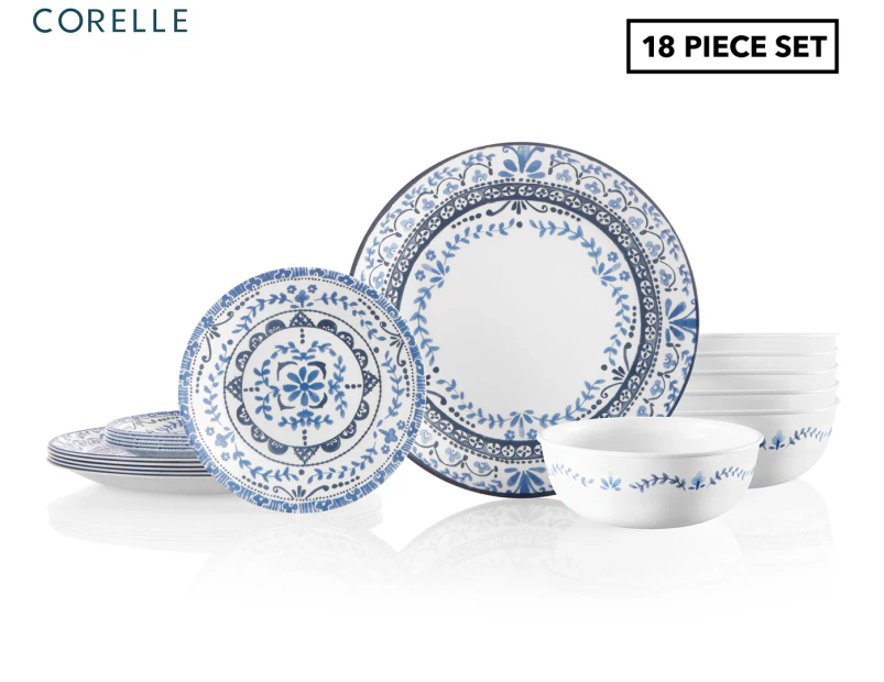 Corelle 18-Piece Signature Dinnerware Set - Vitrelle - Portofino
