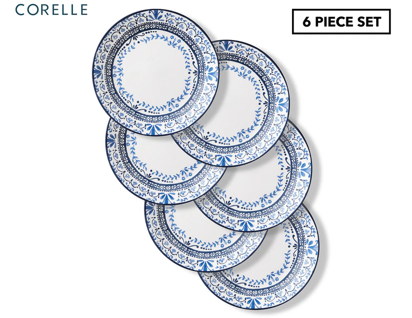 Set of 6 Corelle 26cm Signature Dinner Plates - Vitrelle - Portofino
