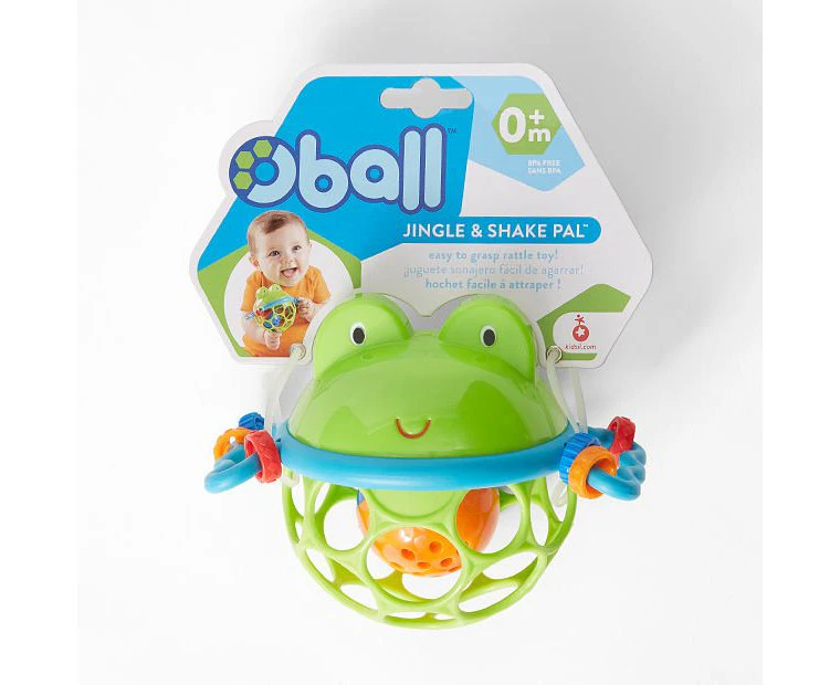 Bright Starts Oball Jingle & Shake Froggy Rattle Toys Pal Kids/Baby/Toddler 0m+