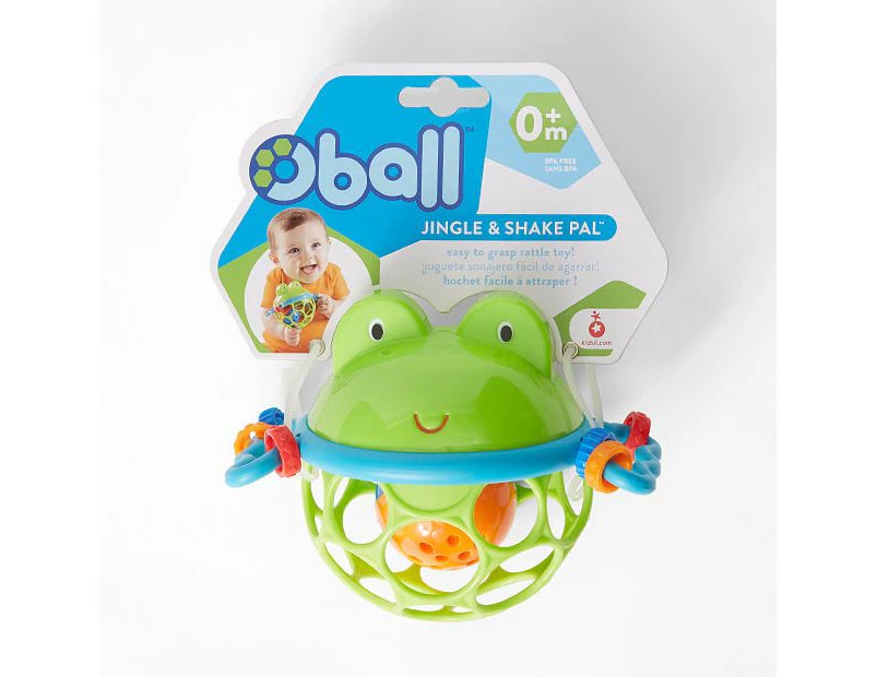 Bright Starts Oball Jingle & Shake Froggy Rattle Toys Pal Kids/Baby/Toddler 0m+
