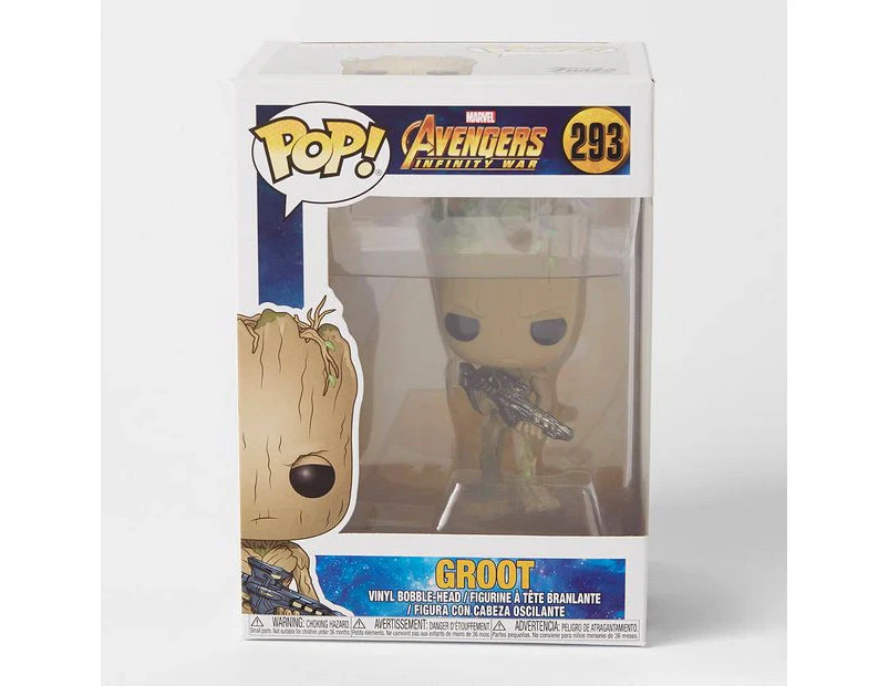 Funko Avengers 3 Infinity War Teen Groot With Gun Pop! Vinyl Figure Model Toy