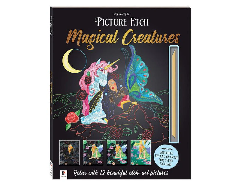 Picture Etch Magical Creatures Activity Book