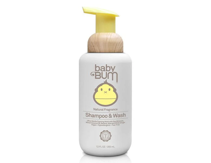 Sun Bum Baby Bum Shampoo & Wash Natural Fragrance - 355ml
