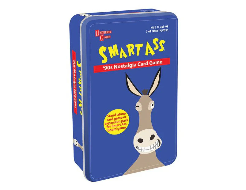 Smart Ass 90s Nostalgia Game Tin - Blue