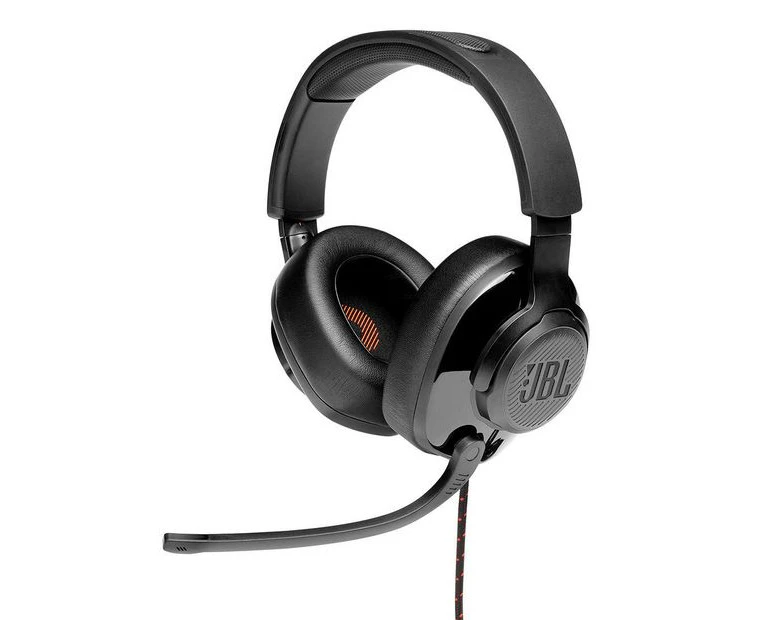 JBL Quantum 200 Over Ear Gaming Headset (Black)