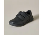 Target Kids Youth Good Fit Double Strap Leather School Shoes - Black