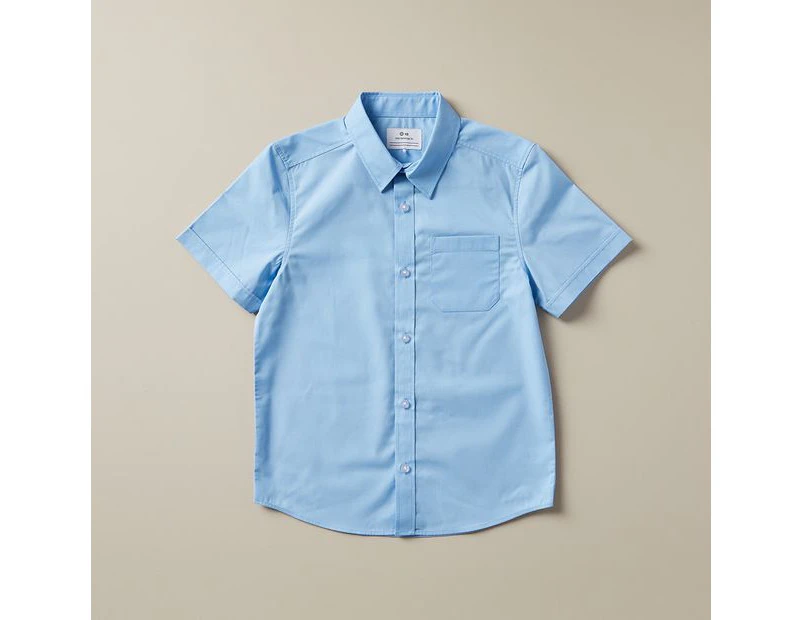 Target Short Sleeve School Shirt - Blue
