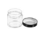 6x Lemon & Lime Soho 360ml Glass Preserve Jar Container Storage w/ Black Lid CLR
