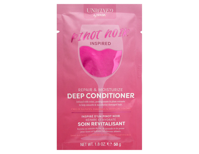 Unwined By Hask Pinot Noir Deep Conditioner Sachet 50g