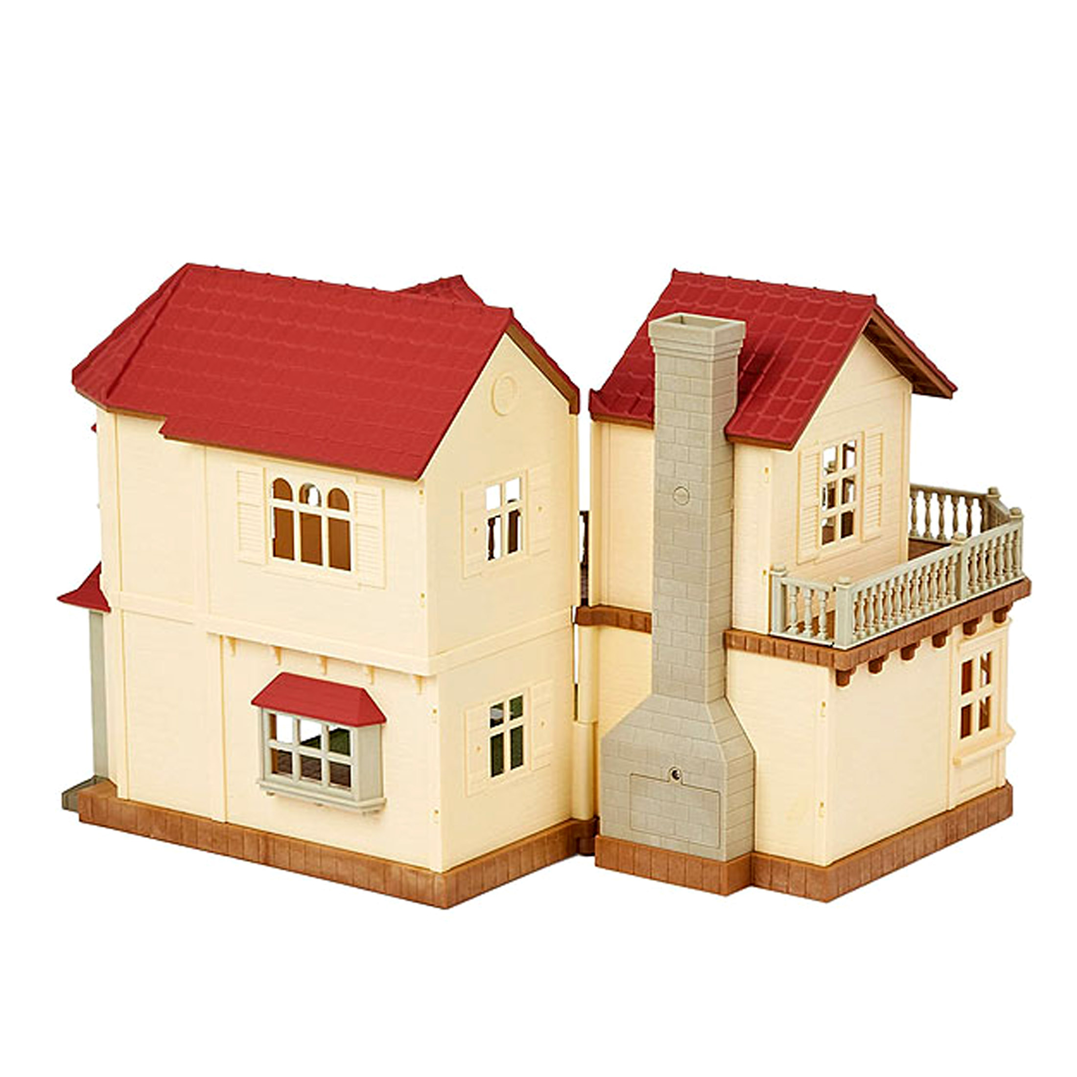 sylvanian families beechwood hall and cosy cottage gift set