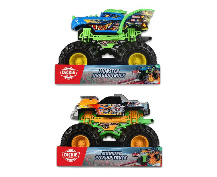 DICKIE Toys Dragon Monster Truck/Pick Up Monster - Assorted*